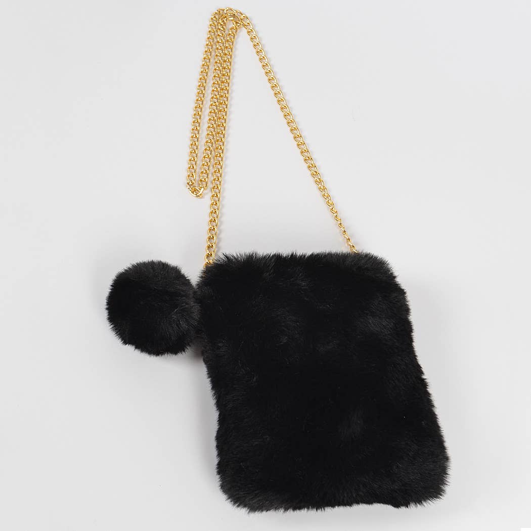 3AM BY H&D ACCESSORIES - Vendita all'ingrosso Borsa a tracolla - Donna - Borsa per cellulare in pelliccia sintetica3