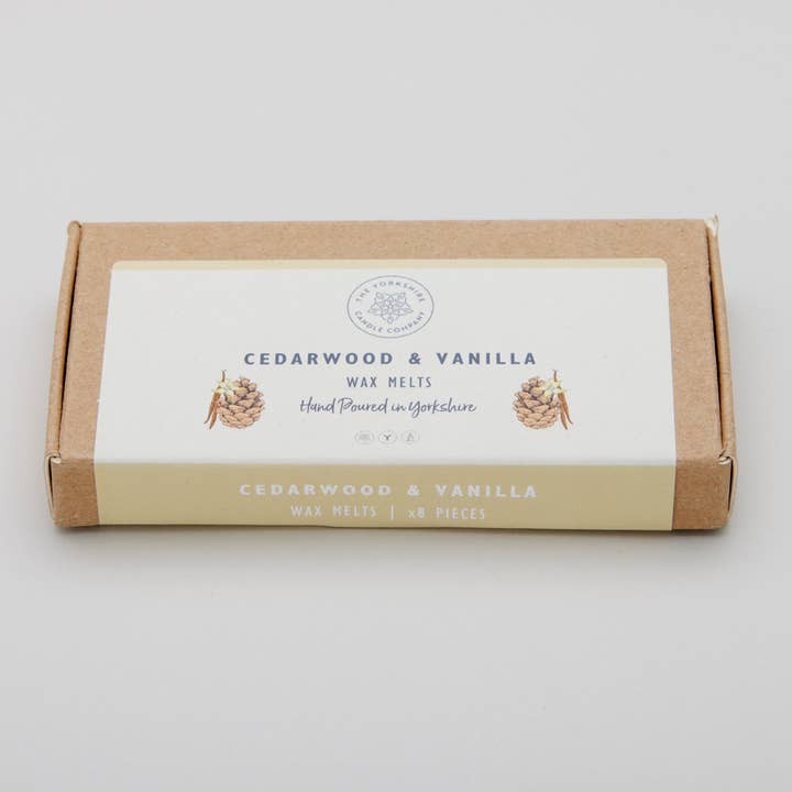 Cedarwood & Vanilla wax Melt | Scented Candle | Soy Wax for wholesale by The Yorkshire Candle Company Limited