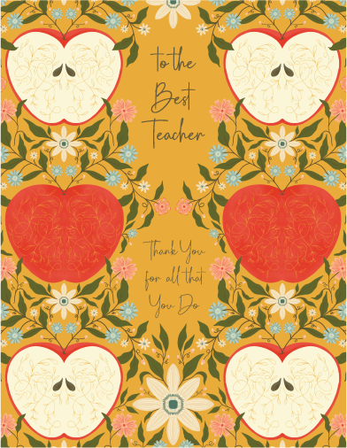 Amicreative - Wholesale Thank You Card - Golden Teacher – Thank You Card for Educators & Mentors1