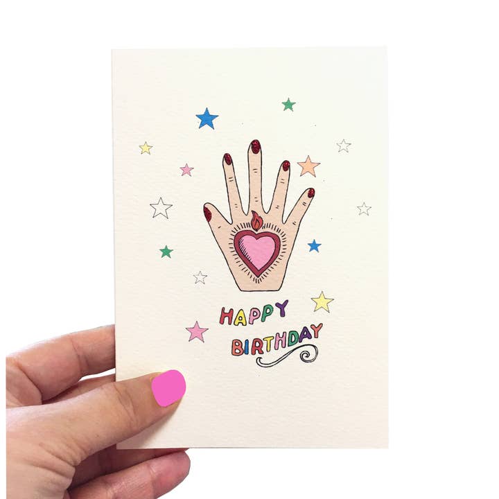 Stars Card - Mexican Hand for wholesale by Rosie Wonders