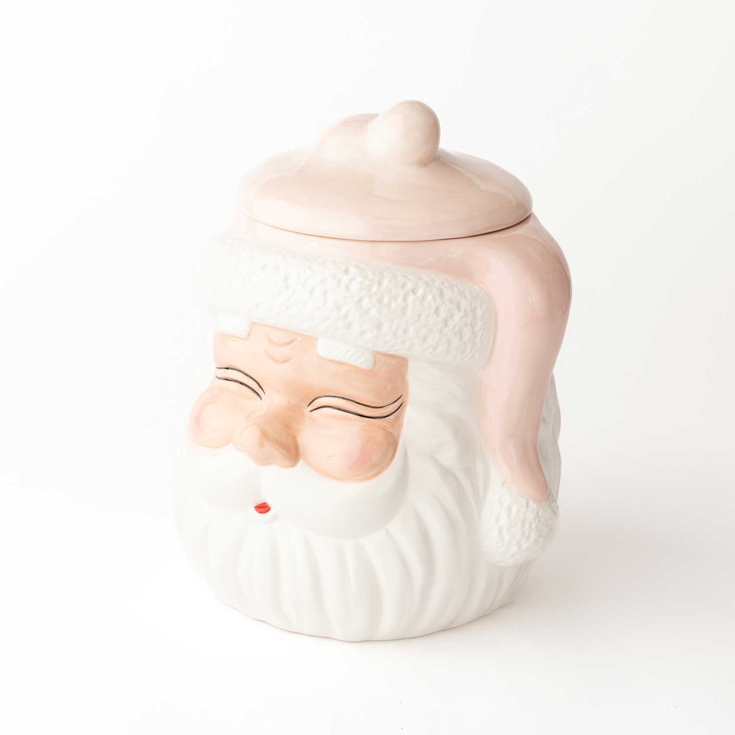 8 Oak Lane - Wholesale Cookie Jar - Pink Santa Cookie Jar1