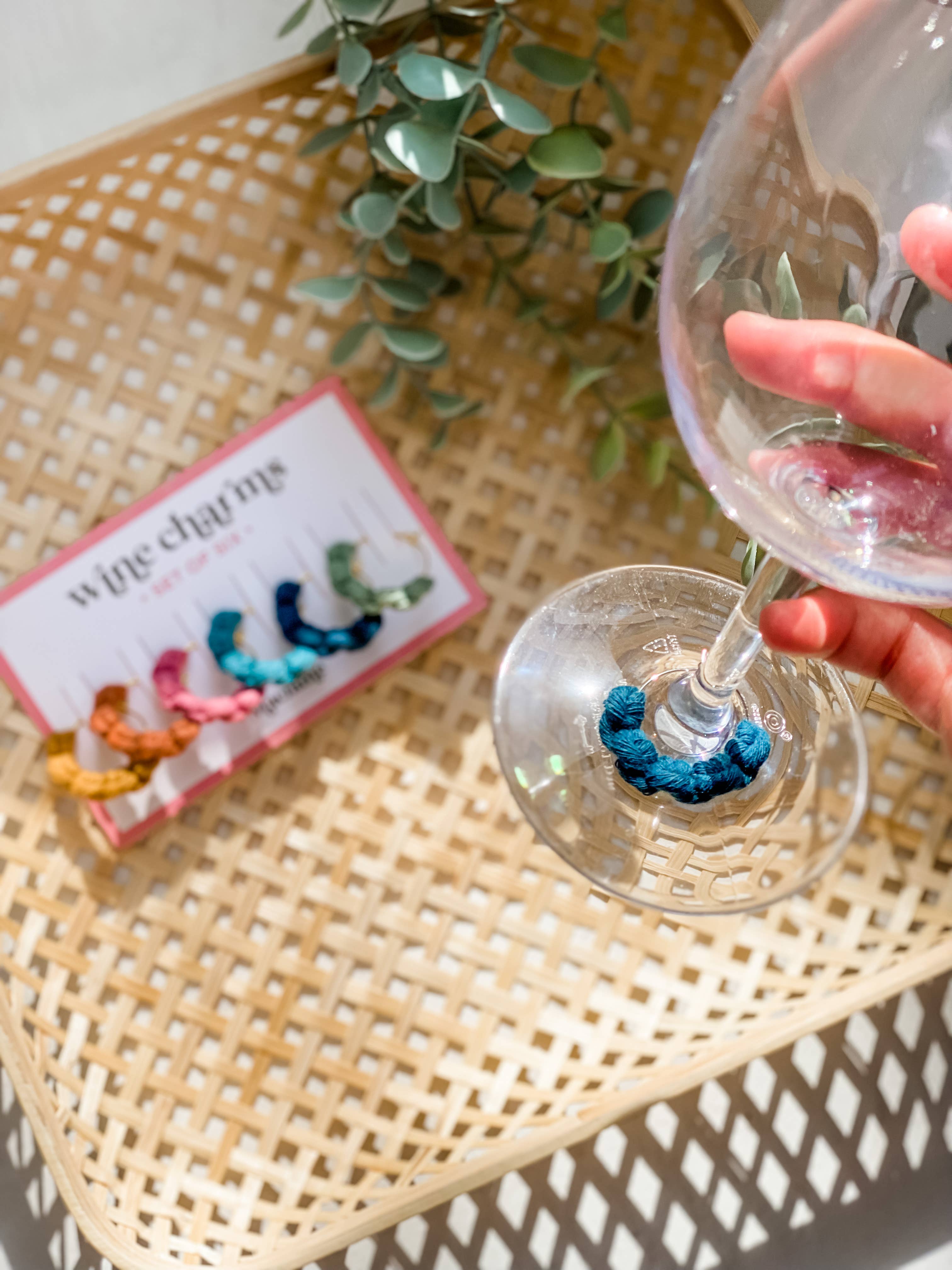 Ashley's Macrame - Wholesale Wine Charm - Macrame Wine Charm Sets1