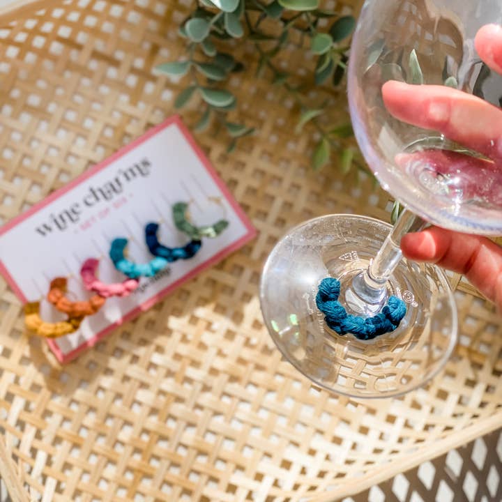 Ashley's Macrame - Wholesale Wine Charm - Macrame Wine Charm Sets1