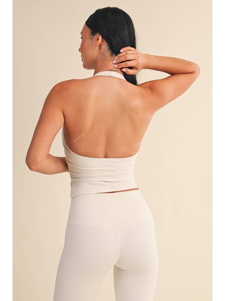 KIMBERLY C - Wholesale Athletic Top - Women's - Plunge Halter Tank48