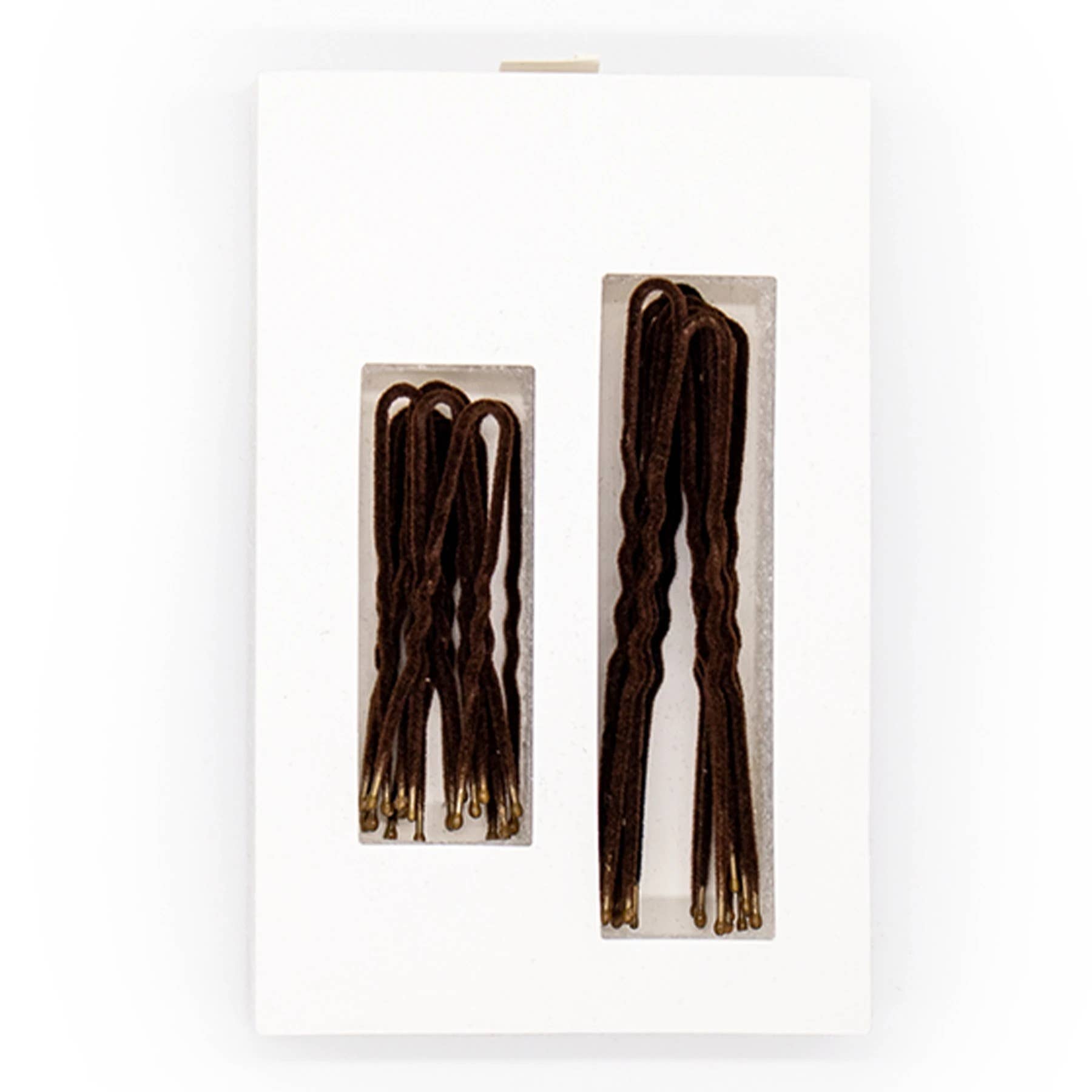 Frenchies - Vente Épingles à cheveux - Épingles françaises en U veloutées - Marron3