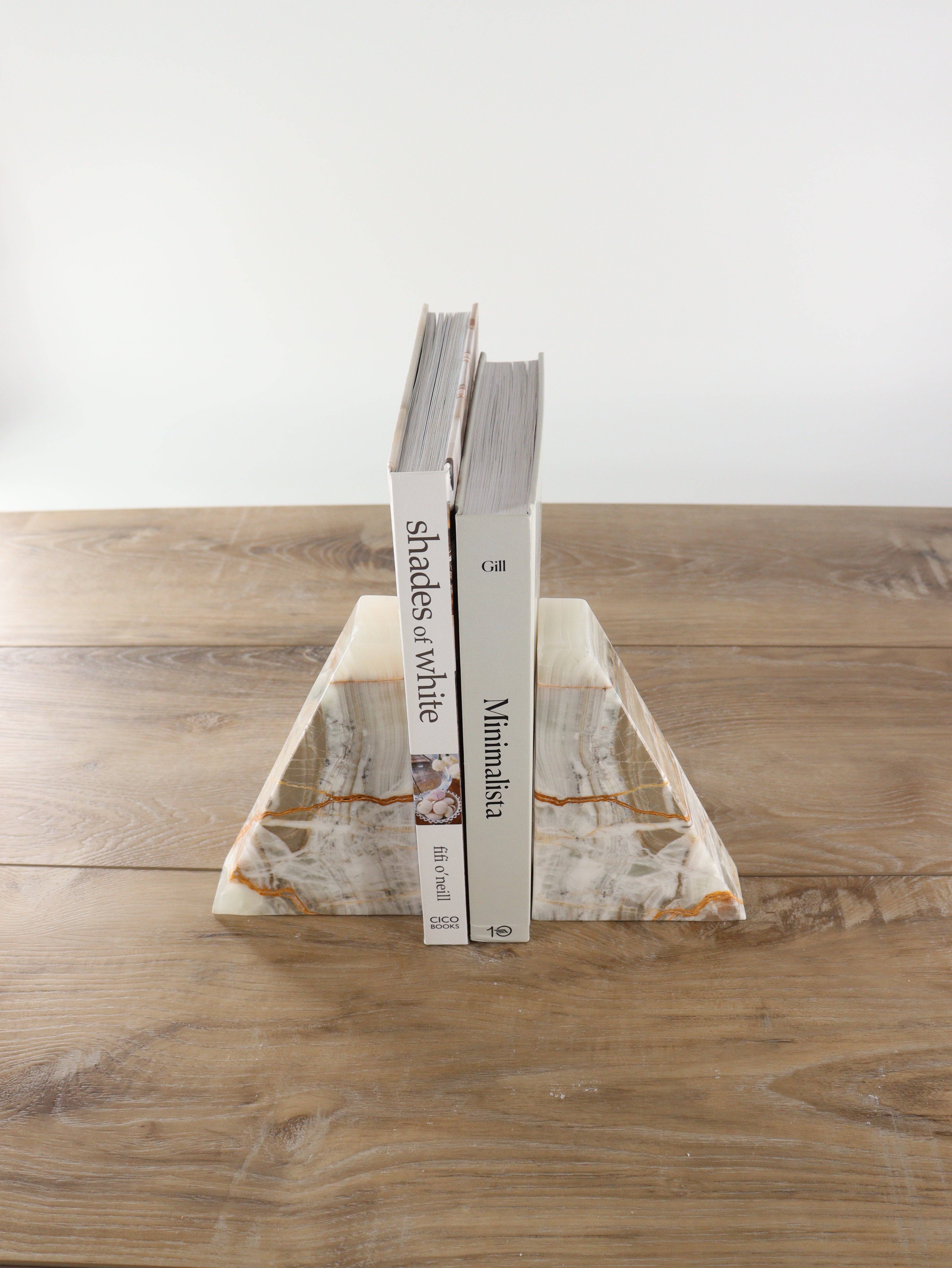 Mi Esperanza Minerals – Großhandel Buchstütze – Grün polierte Onyx-Buchstützen0