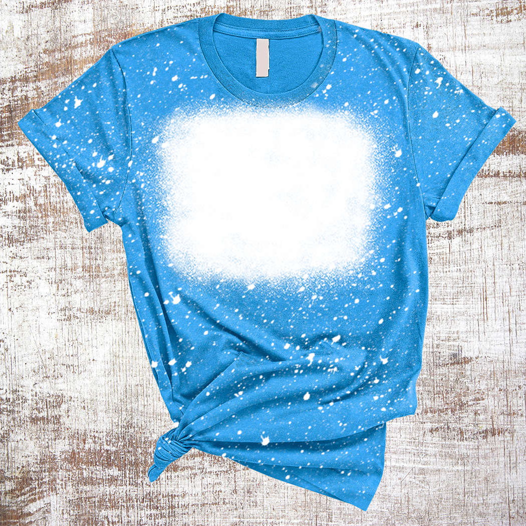 Sweet Tees - Wholesale Blanco T-shirt voor sublimatiedruk - Dames - Sublimatie blanco T-shirts gebleekt vierkant ontwerp2