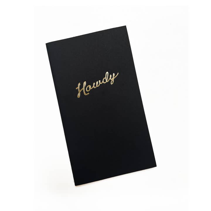 Studio Portmanteau - Wholesale Journal/Diary - Howdy Mini Saddle Stitch Notebook | Cute Western Journal