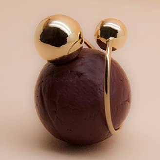 CIRCLE double ring for wholesale by LES FEMMES A BARBES