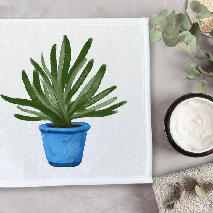 MerikaArt - Wholesale Wash Cloth - Aloe Vera Plant Washcloth2