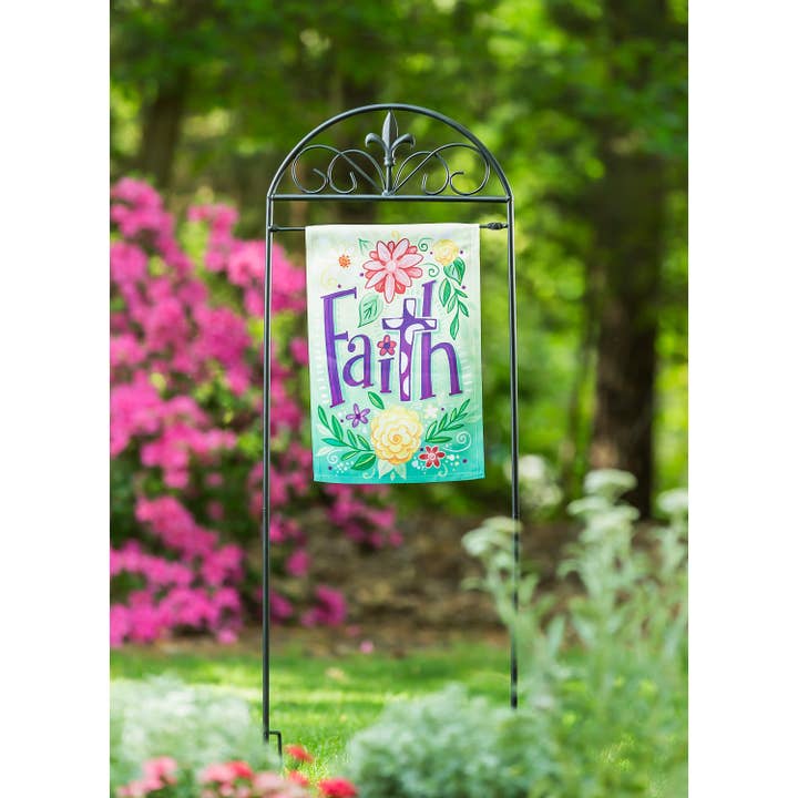 Fleur de Lis Garden Flag Arbor Stand for wholesale by Evergreen Enterprises