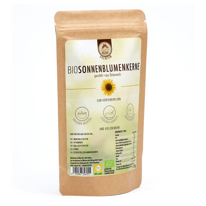 Bio-Sonnenblumenkerne geschält für den Großhandel von Genussfux