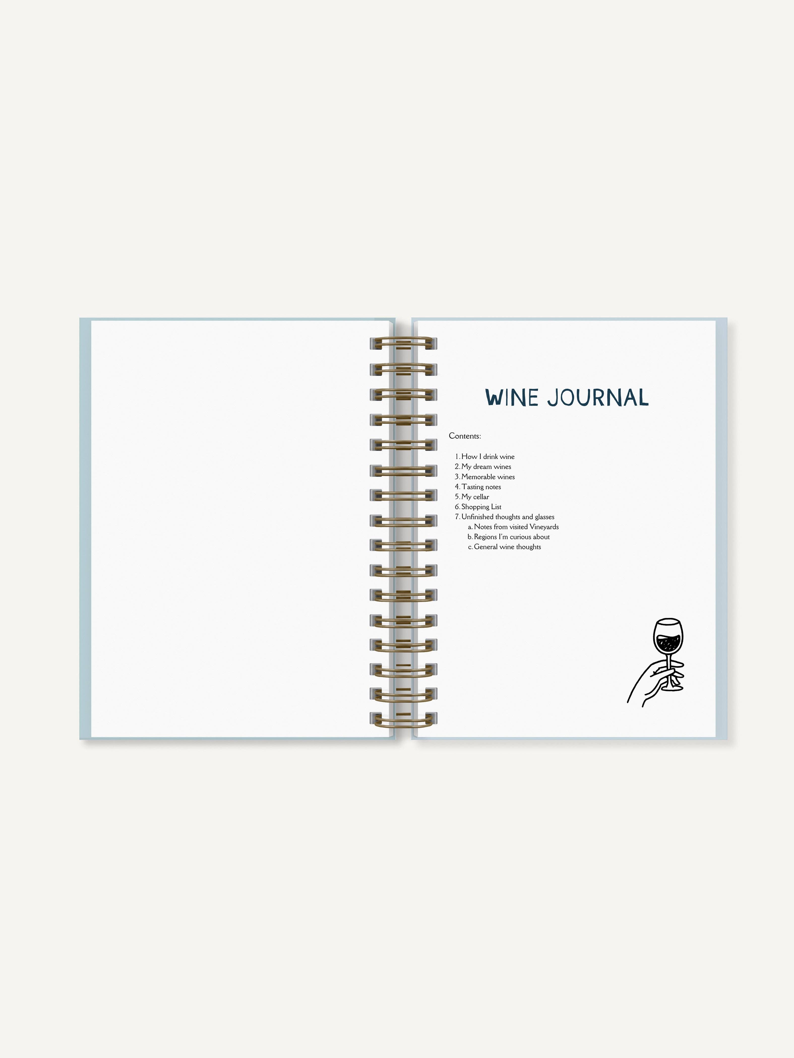 Sovende Bjorn - Wholesale Journal/Diary - Wine Journal - A5 Hardback Journal2