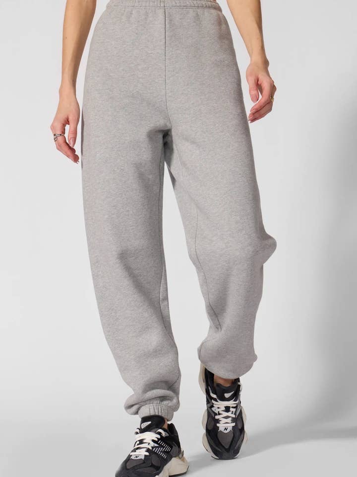 Luxefleece Boyfriend Sweatpant - Htr Concrete for wholesale by MPG