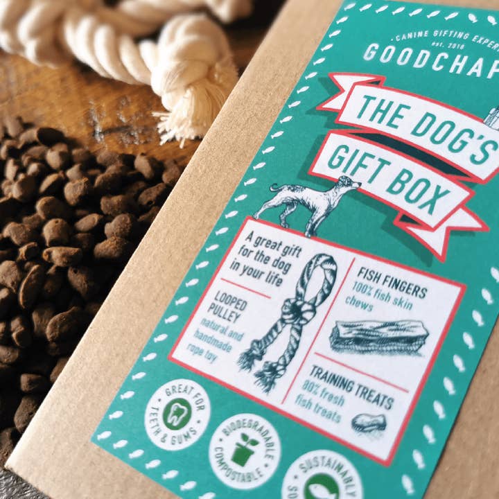Goodchap's – wholesale Pet treats – Dog – The Dog's Gift Box | Gifting for Dogs | Treats, Chews & Toys