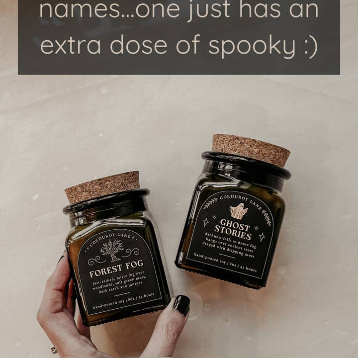 Corduroy Lane - Wholesale Jar/Filled Candle - Ghost Stories Apothecary Candle3