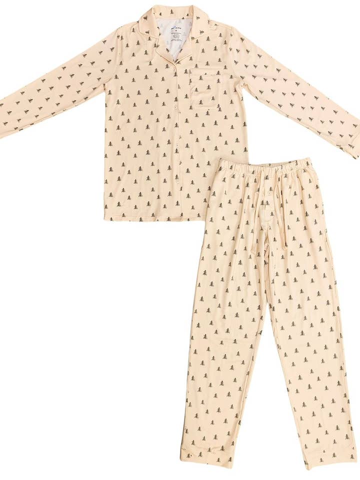 Pine Forest Men's Button Up Set for wholesale by Little One Shop