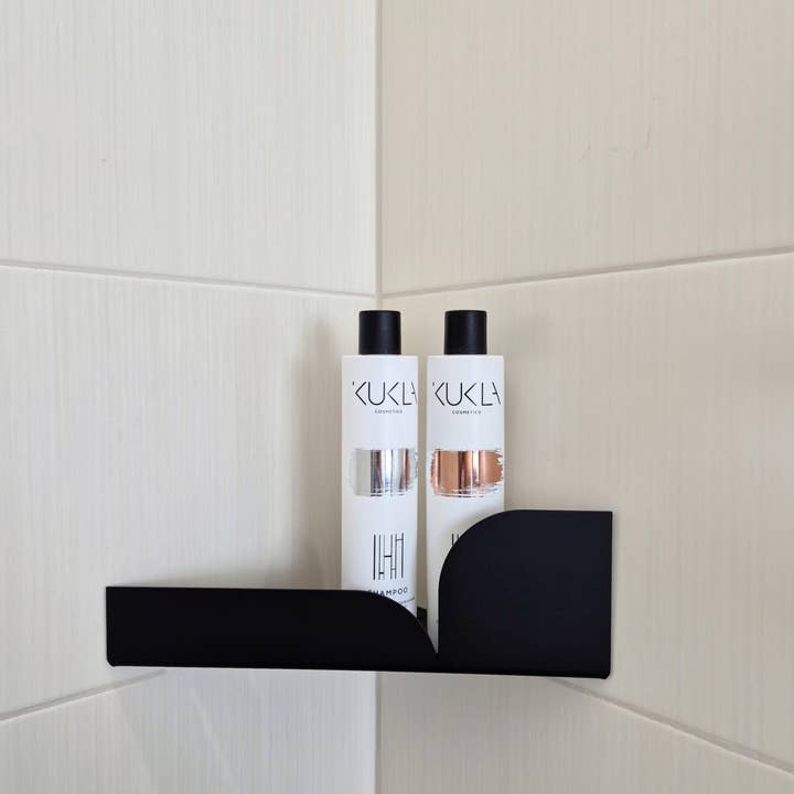 NAMUOS - Venta al por mayor Estante de pared - Estante de esquina para ducha BAUHAUS, blanco, beige, gris, negro