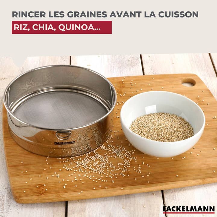 Zenker - Wholesale Sifter - Fackelmann Basic extra fine stainless steel kitchen sieve 18 cm in diameter