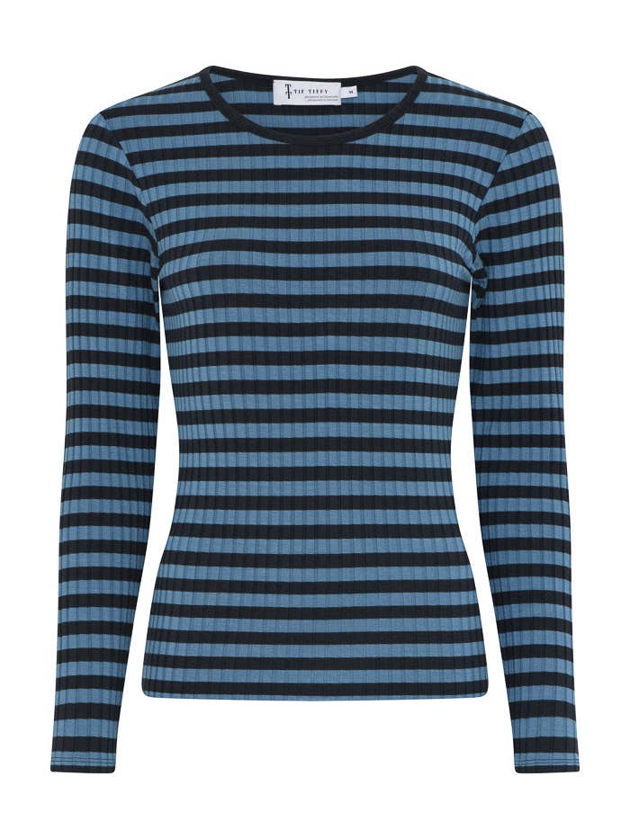 TIF TIFFY - Wholesale T-Shirt - Women's - JanettTT Stripe T-Shirt6