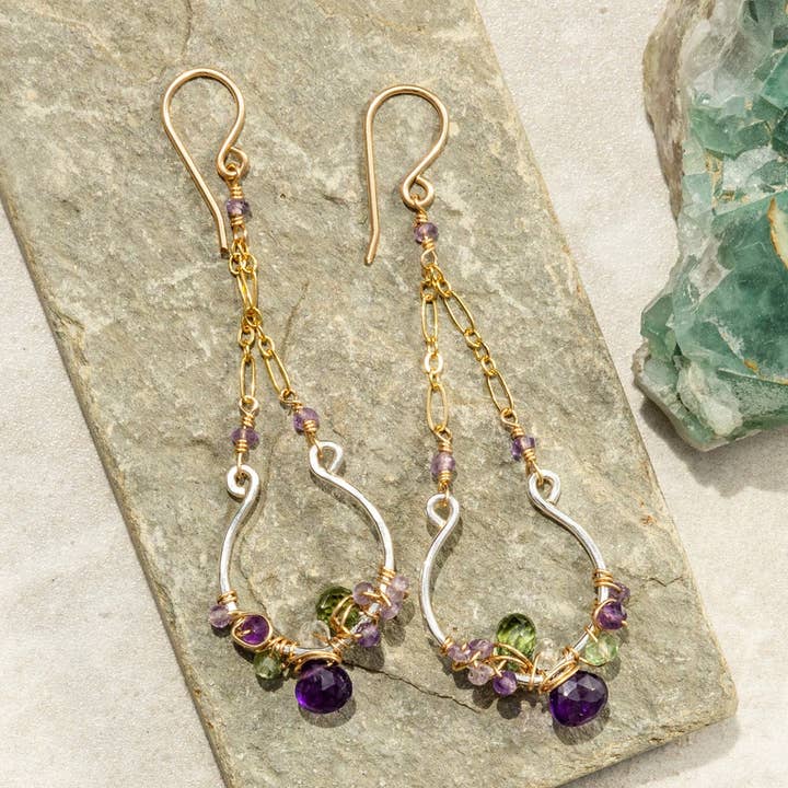 Sand Dune Spectrum Pendant Earring for wholesale by Vannucci