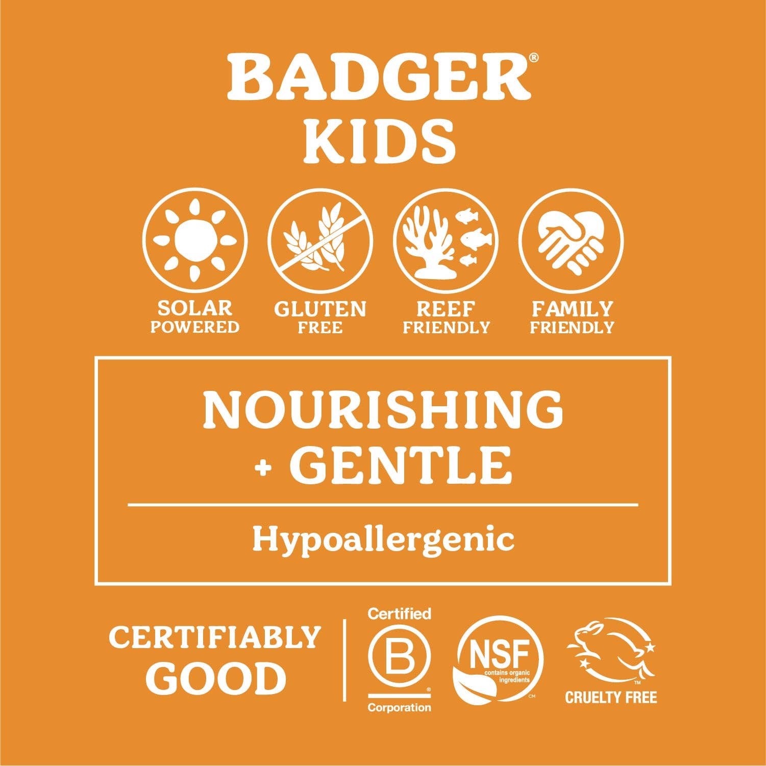 Badger Balm - Wholesale Sunscreen - Kids Mineral Sunscreen Cream - SPF 402