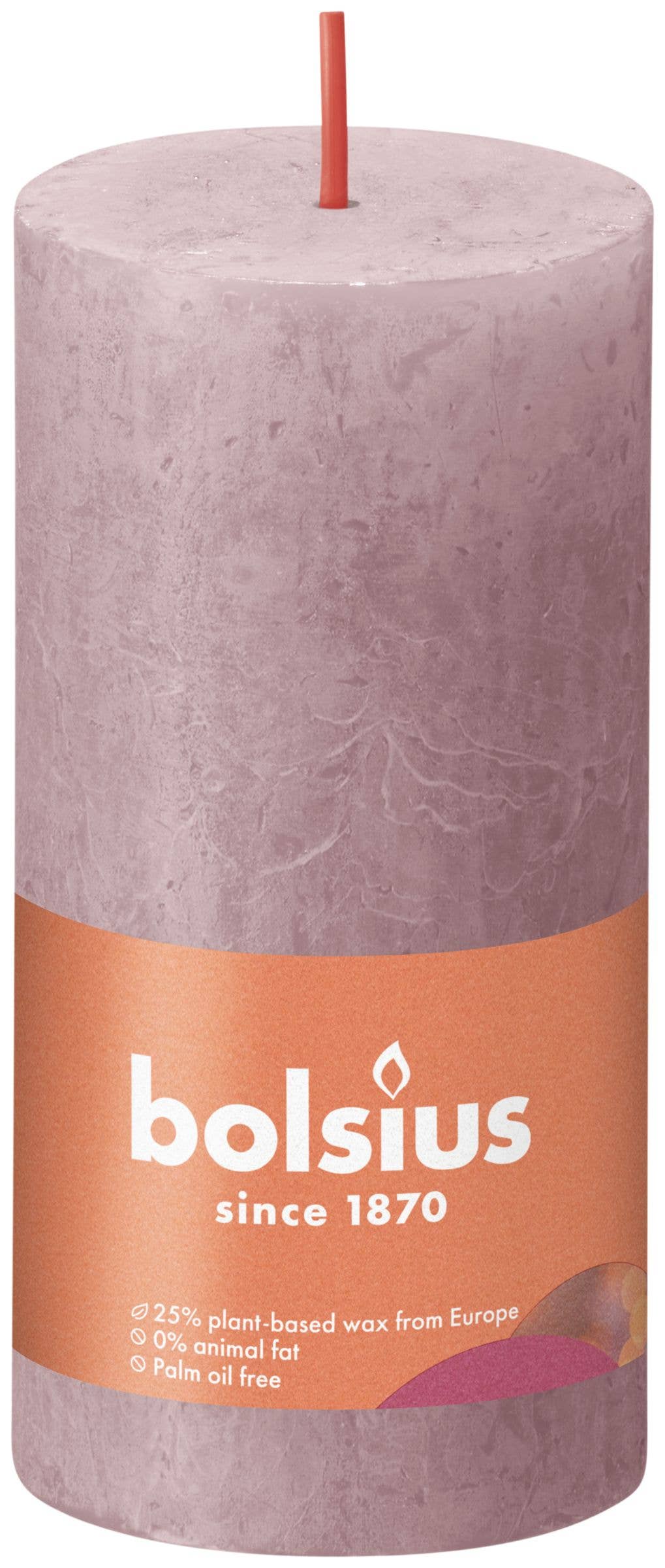 Sfeerpunt - Wholesale Pillar Candle - Shine Rustic Candle 100/50 Ash Rose0