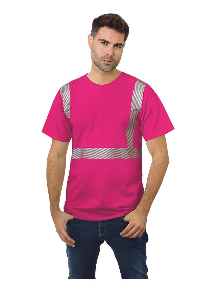 AST Sportswear - Wholesale Safety shirt – Men's - Hi Vis Tee 100 % Co Segmented4