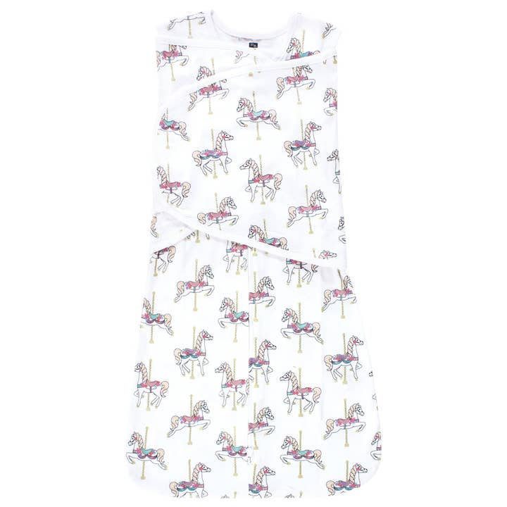 Hudson Baby Convertible Swaddle Sleep Sack, Carousel Horse for wholesale by BabyVision