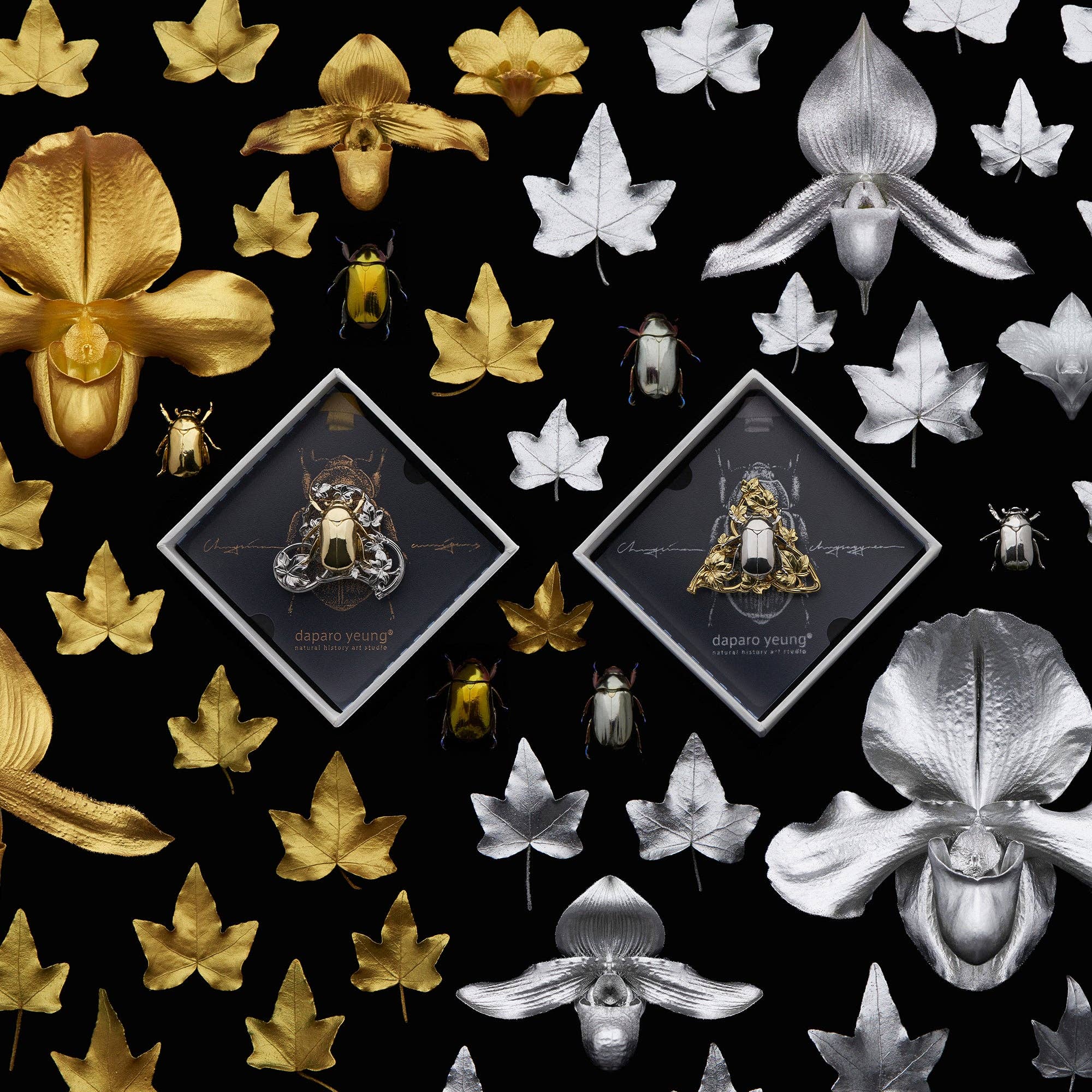 Vermilion Collection - Wholesale Lapel Pin/Button - daparo 3D Copper Pins "Jewel Scarabs"12