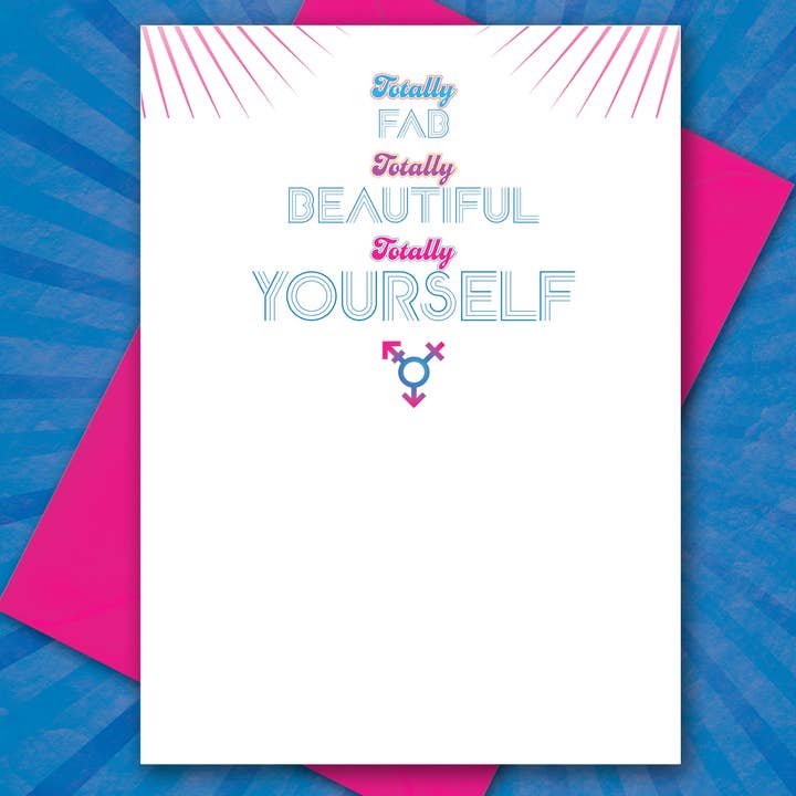 Peachy Kings / Kweer Cards - Vendita all'ingrosso Biglietti di auguri - Trans-Tastic Transgender Biglietto di auguri (Gay, Queer, LGBTQ)1