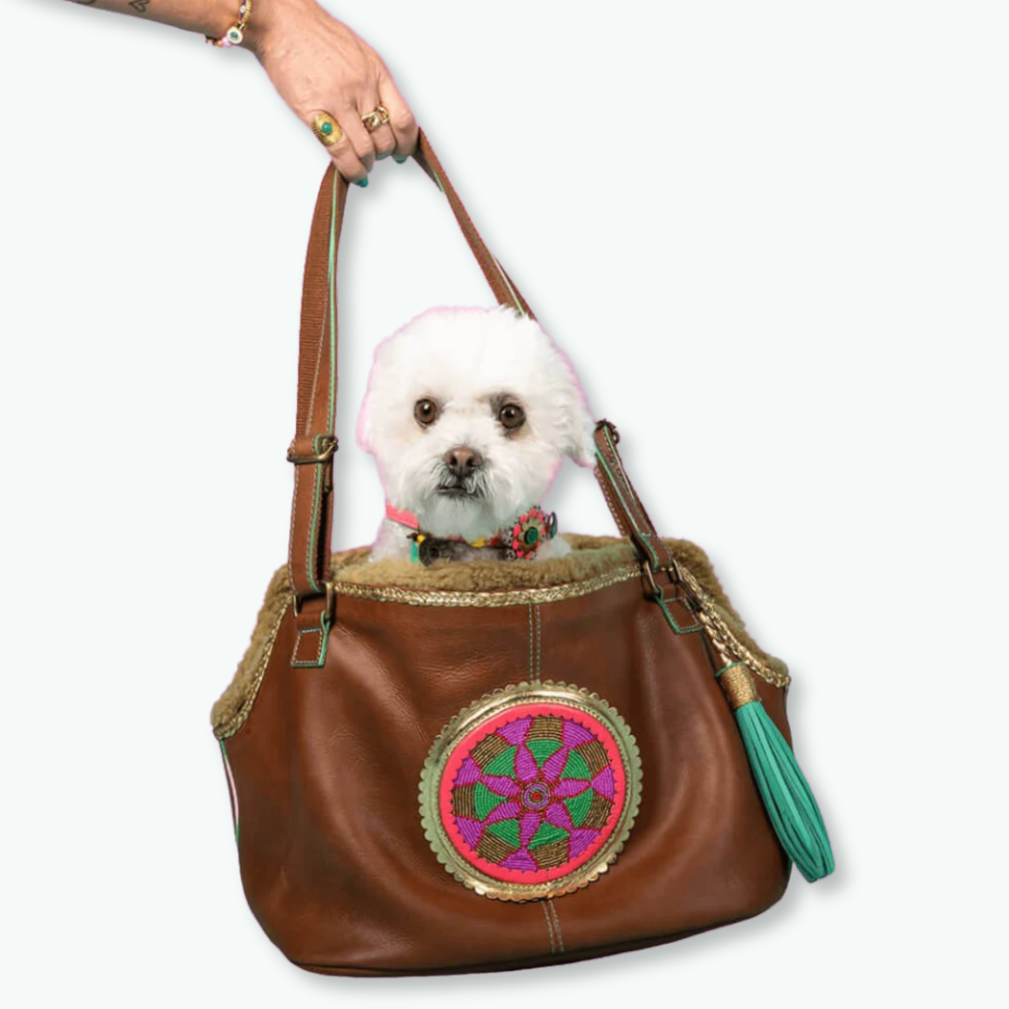 Dog with a Mission - Wholesale Pet Purse - Dogs - Bonita Leather Dog Carrier Bag (up to 8 kg)2