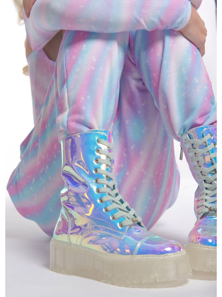 Sparkl - Wholesale Combat/Military Boots - Women's - Opal Combat Boot3