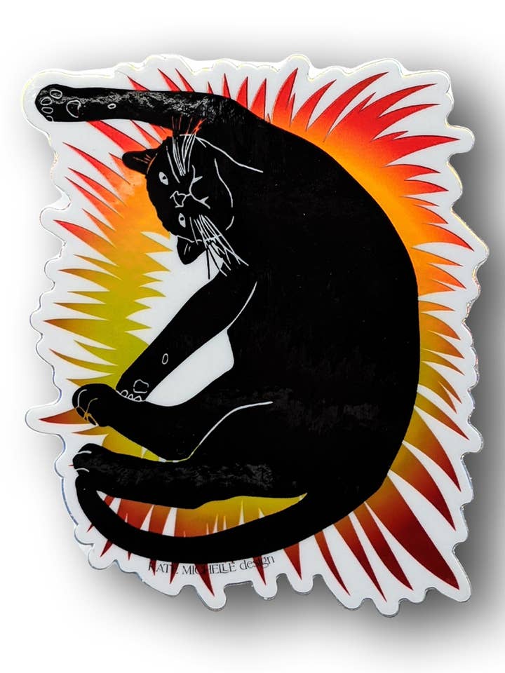 Holographic Sunbeam Boy Sticker for wholesale by Kate Michelle Design