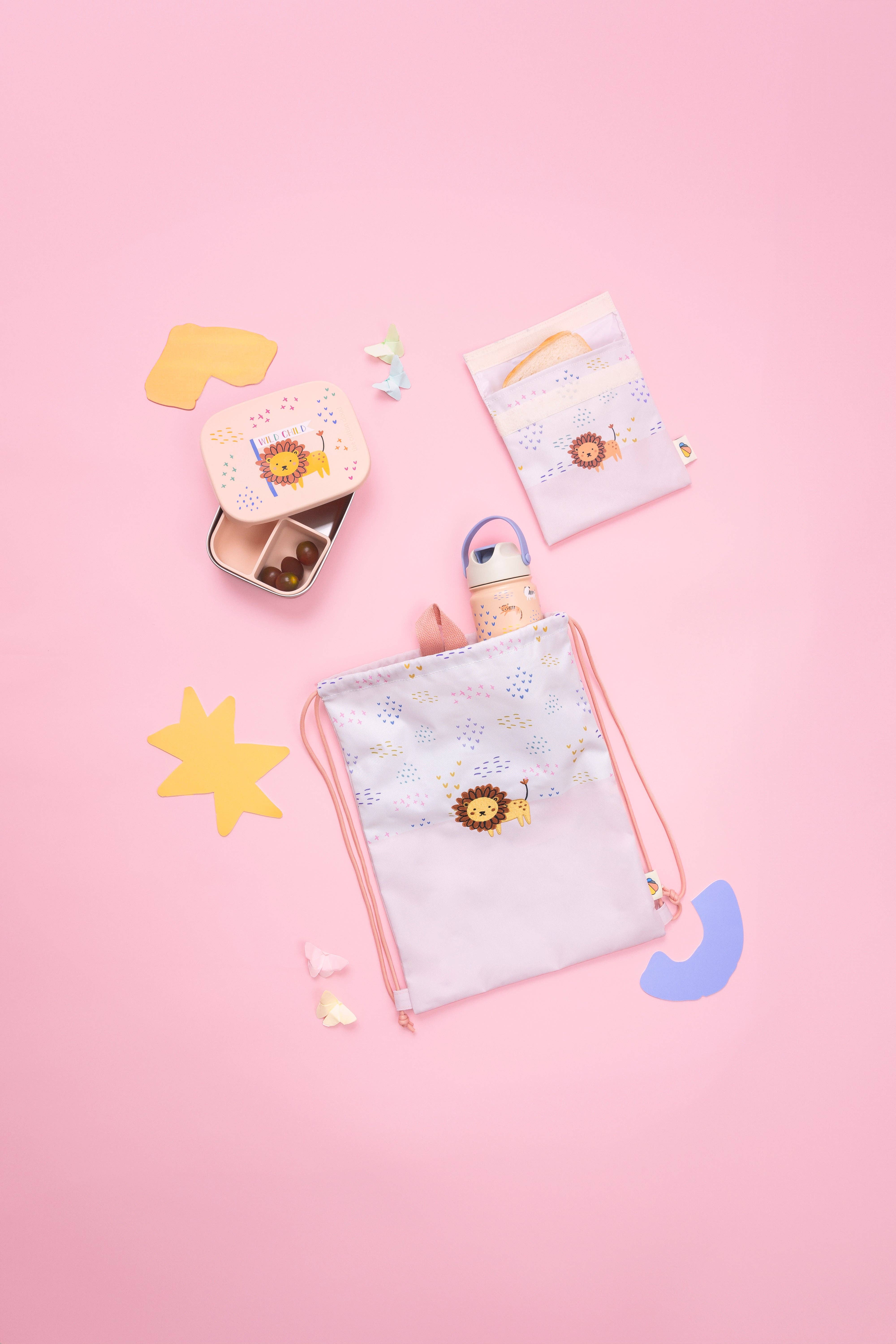 the cotton cloud - Wholesale Tas met trekkoord - kinderen - Trekkoordtas Wild Child1