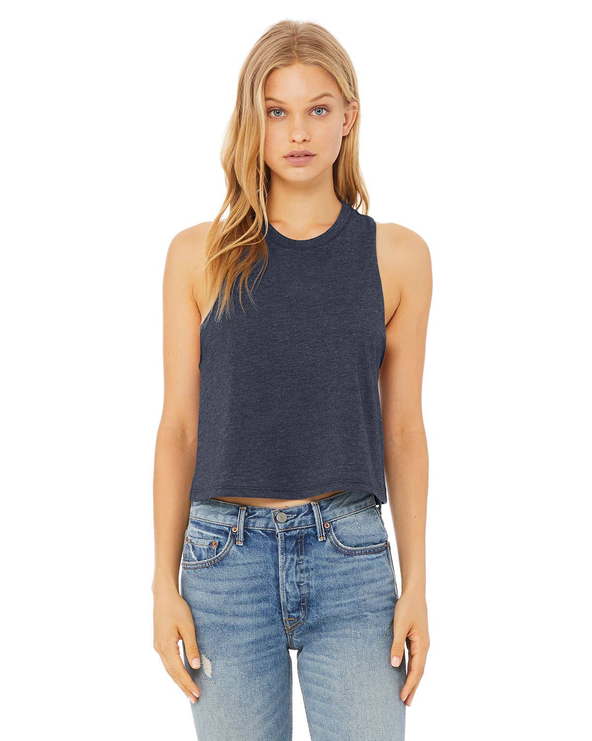 Total Apparel - Wholesale Tank Top - Women's - Bella + Canvas Ladies' Racerback Cropped Tank | 668220
