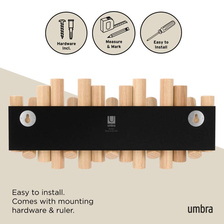 Umbra - Wholesale Wall Hook - Picket Wall-Mounted Coat Rack Rail Hook43
