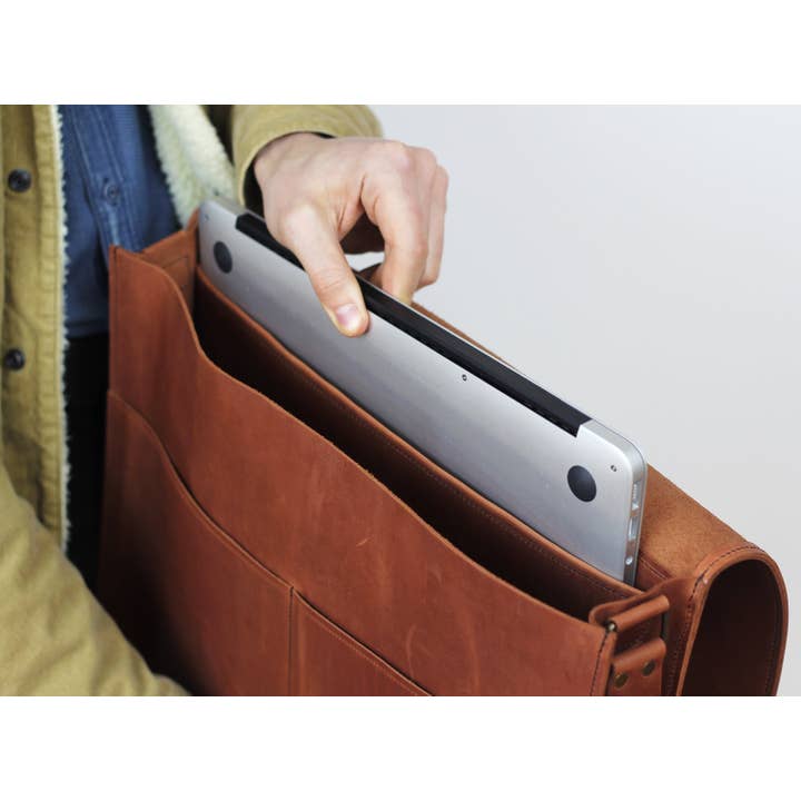 Pol Leather Studio - Wholesale Laptoptas - Dames - Leren Laptoptas Voor 13 Macbook, Laptoptas