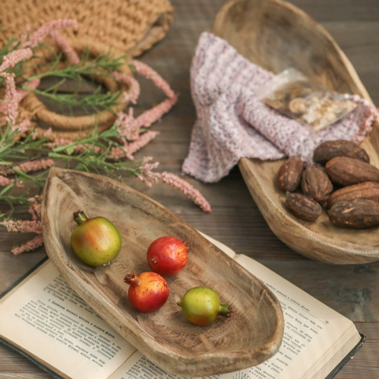 Rustic Reach - Wholesale Platter - Retro Wooden Boat-Shaped Fruit Platter3