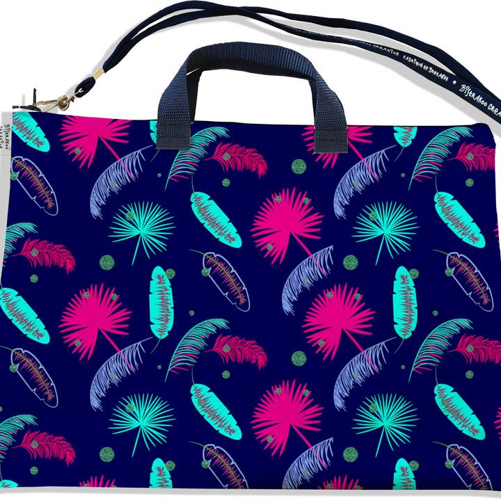 Saco para computador portátil de 11 e 13 polegadas penas azul por atacado de BISTRAKOO