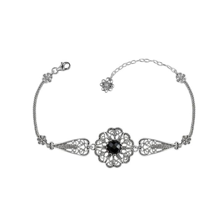 Filigranist Jewelry - Wholesale Link & Chain Bracelet - Sterling Silver Clover Flower Woman Link Bracelet8