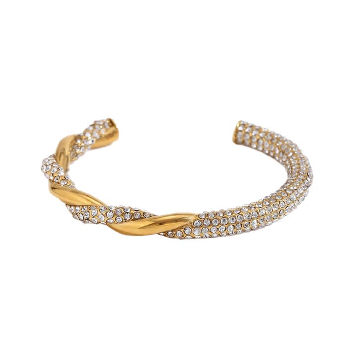 Socialite Crystal Cuff Bracelet for wholesale by Kismet Showroom