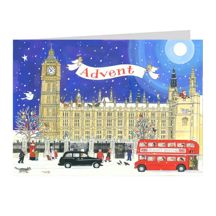 Alison Gardiner Designs – wholesale Advent calendar – Palace of Westminster Christmas Advent Calendar Card