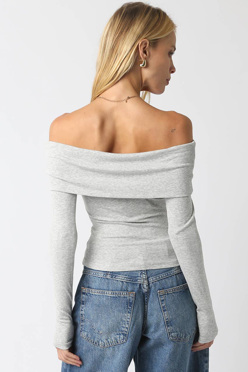 Olivaceous - Wholesale Knit Top - Women's - Rebecca Off Knit Top12