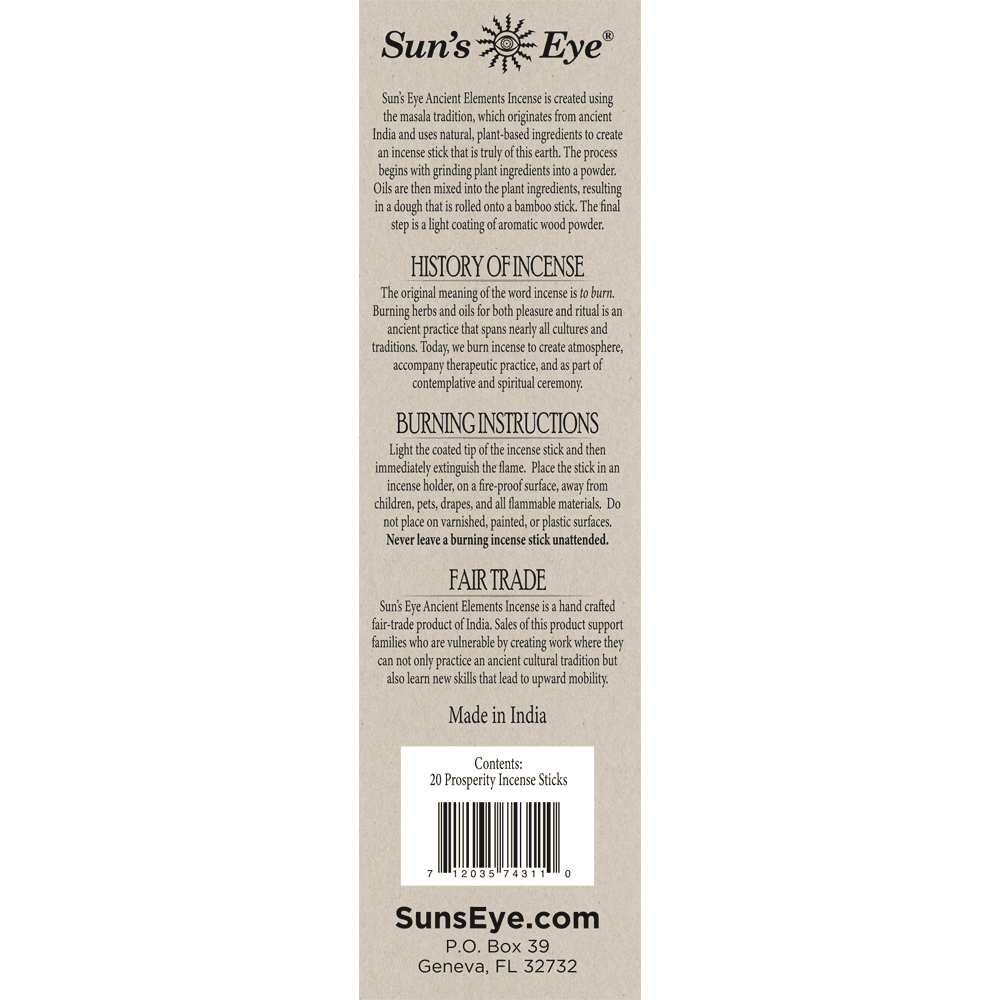 Sun's Eye - Wholesale Incense - Prosperity Incense4