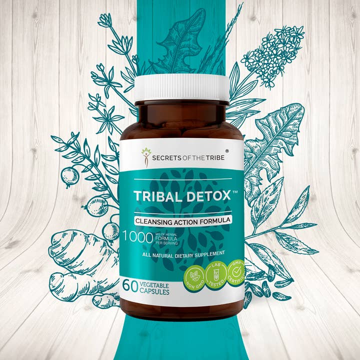 Tribal Detox Capsules. Cleansing Action Formula for wholesale by Secrets Of The Tribe
