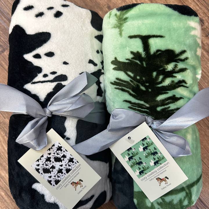 Sunshine Home Textile – Cobertor de cama por atacado – Coleção Aconchegante de Cowboy Ocidental para Bebé Manta de Pelúcia2