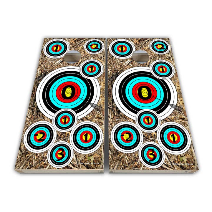 Archery Cornhole Wraps - Cornhole Wraps - Cornhole Skins - Vinyl Wrap - Laminated Set for wholesale by Cornhole Stop, LLC