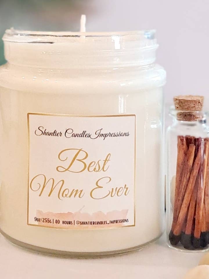 Best Mom Ever Candle for wholesale by Shantier Candles Co.