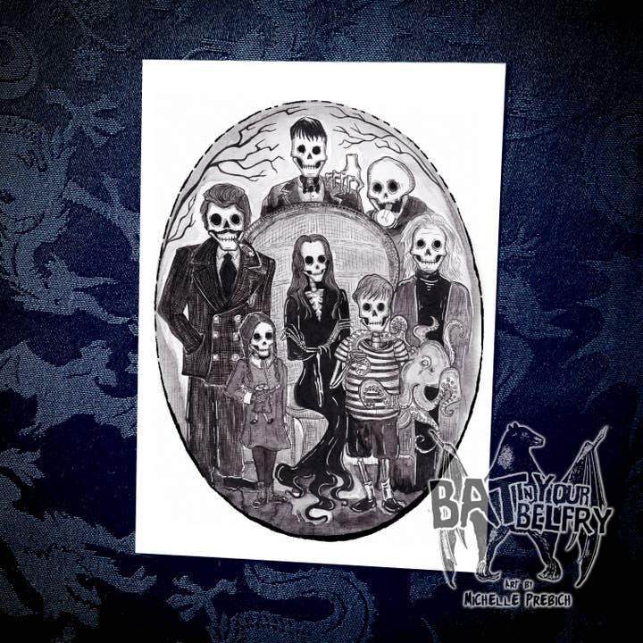 Family Portrait Print for wholesale by Bat In Your Belfry